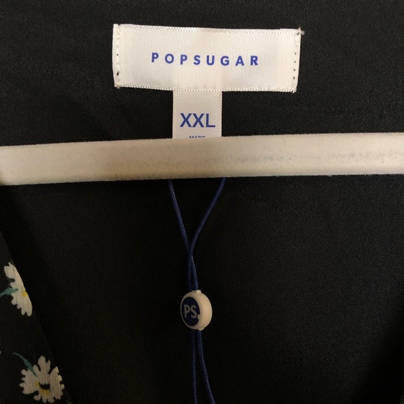 NWT Popsugar Dress Long, Sheer Sleeves, Ditsy Floral, Smocked Waist Size XXL - Picture 10 of 10